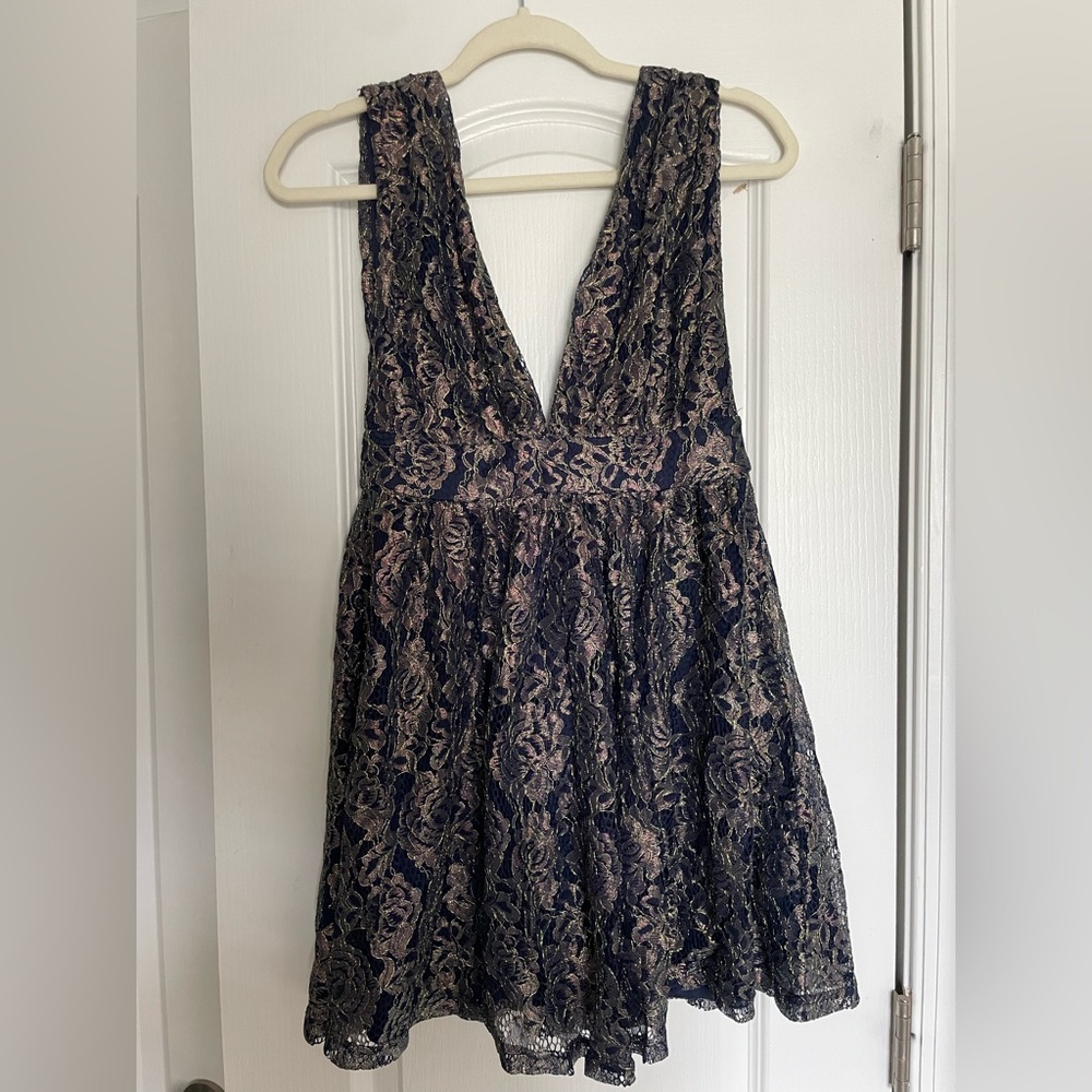 Lulu's Navy Blue Dress